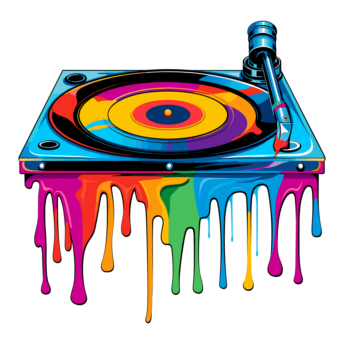 Dripping DJ Turntable