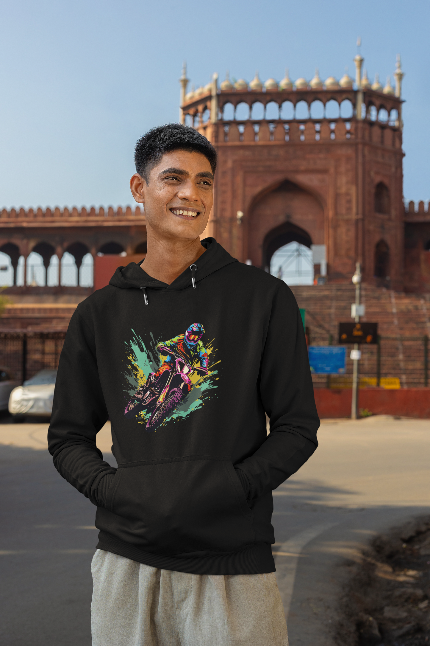Unisex Hoodie : Dripping MudBike