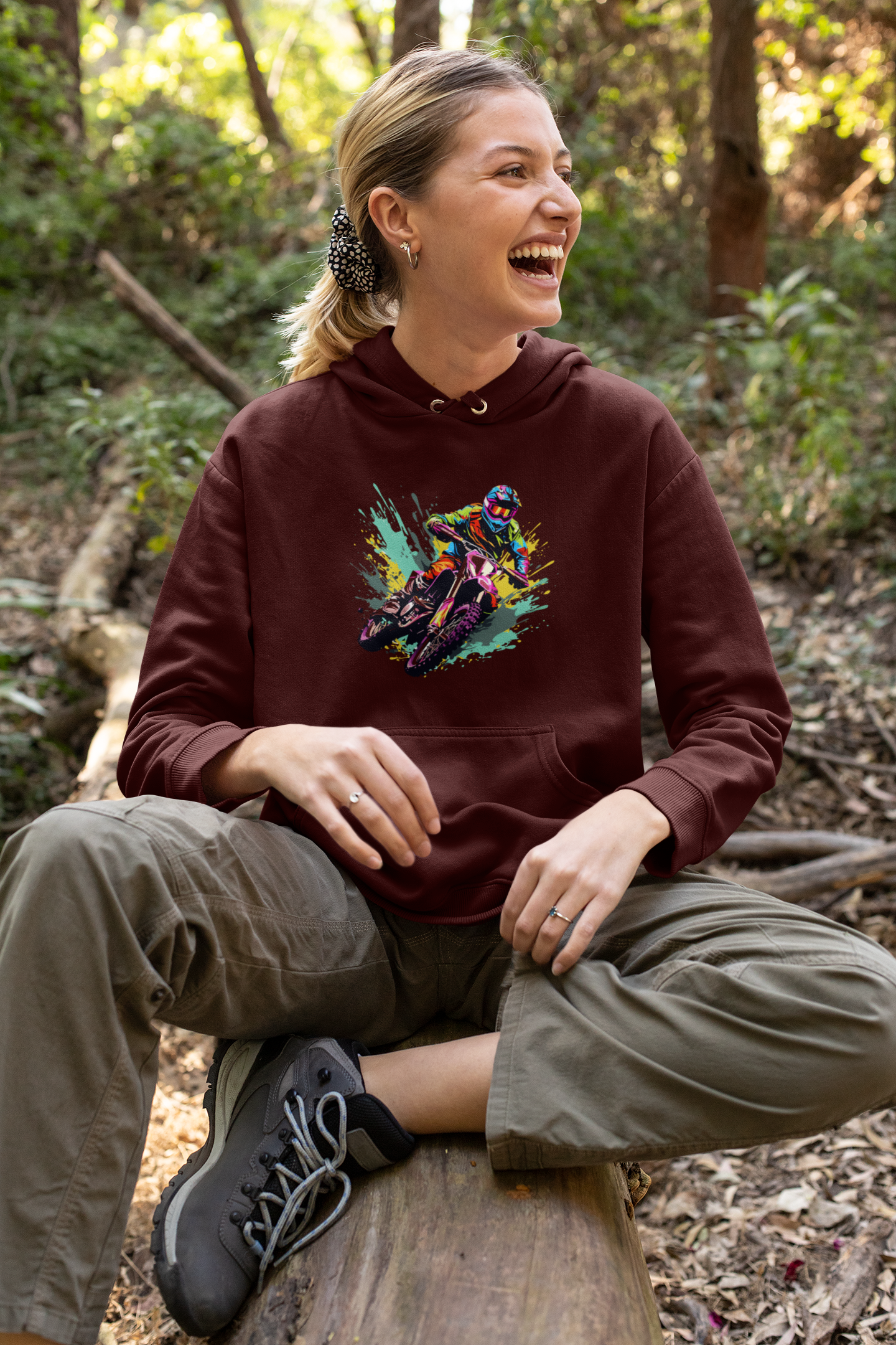 Unisex Hoodie : Dripping MudBike