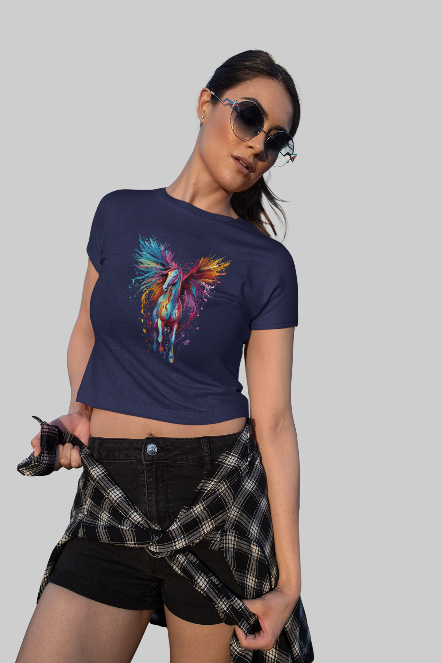 Crop Top : Dripping Pegasus