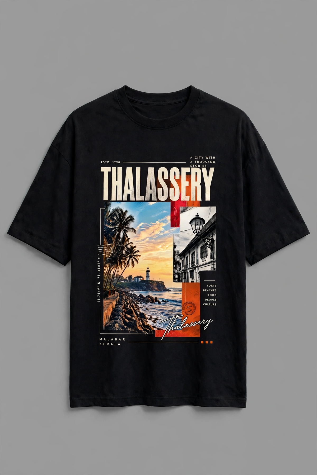 Unisex Oversized: Thalassery Coastal Soul