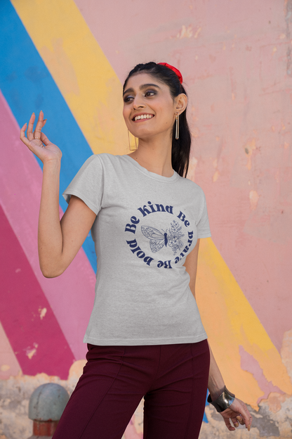 Women: Be Kind Brave Bold Indigo