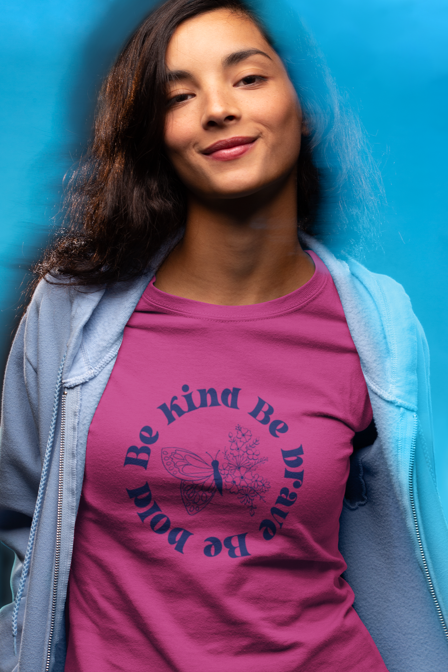 Be Kind Brave Bold Indigo