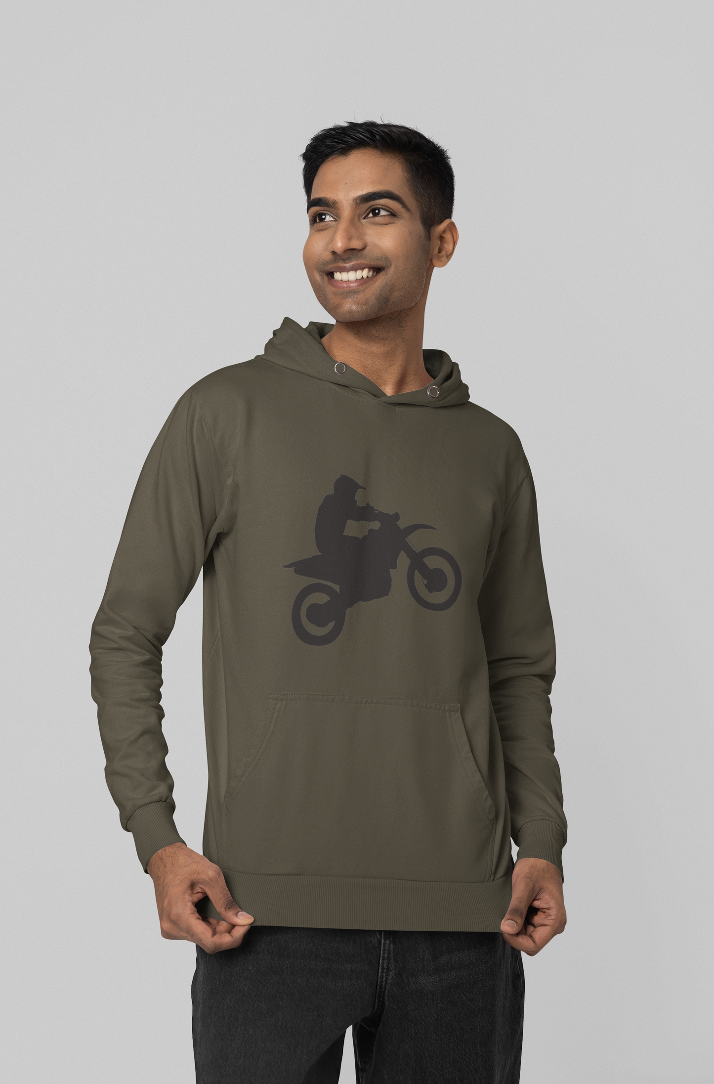 Unisex Hoodie : Biker On Ride