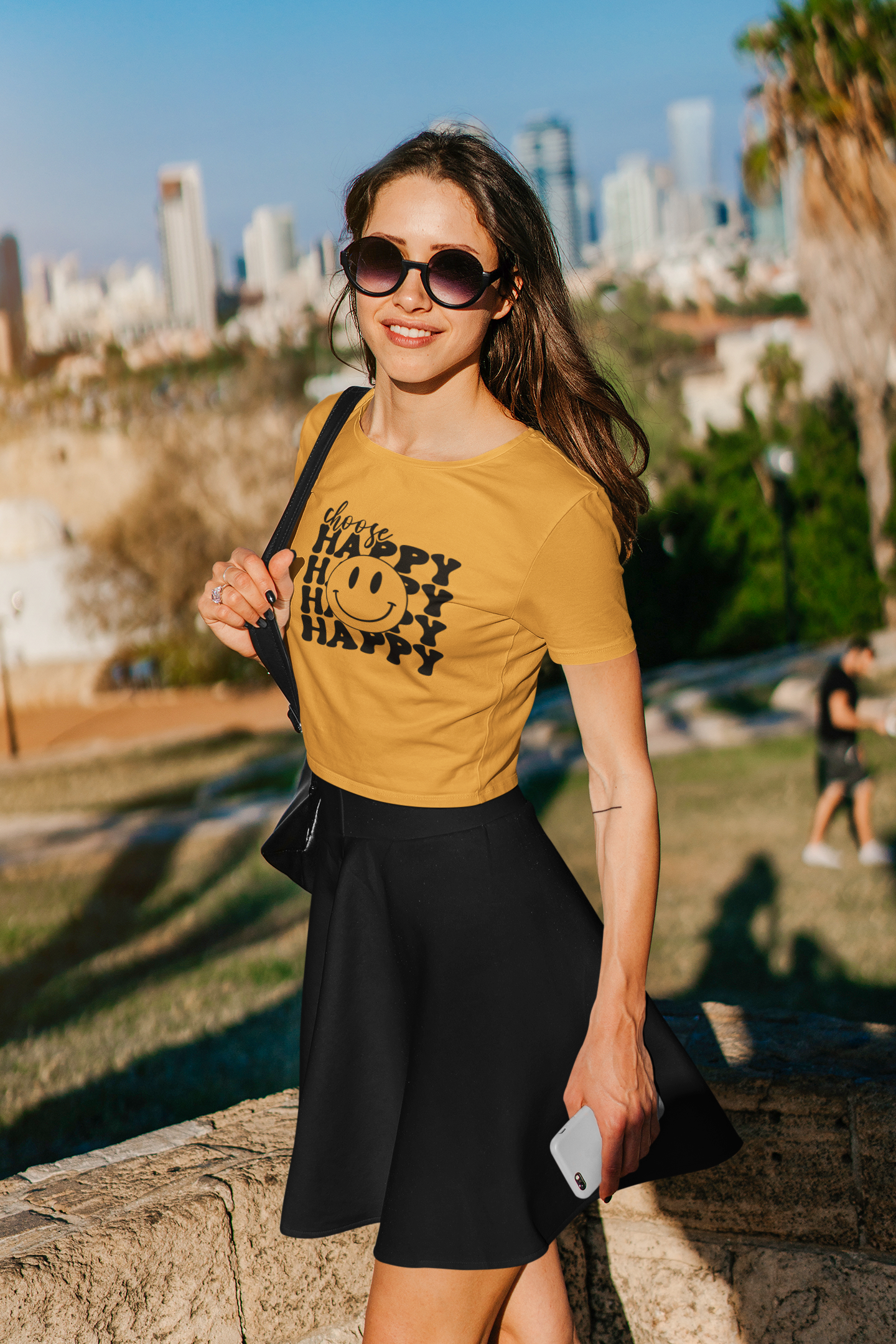 Crop Top : Choose Happy