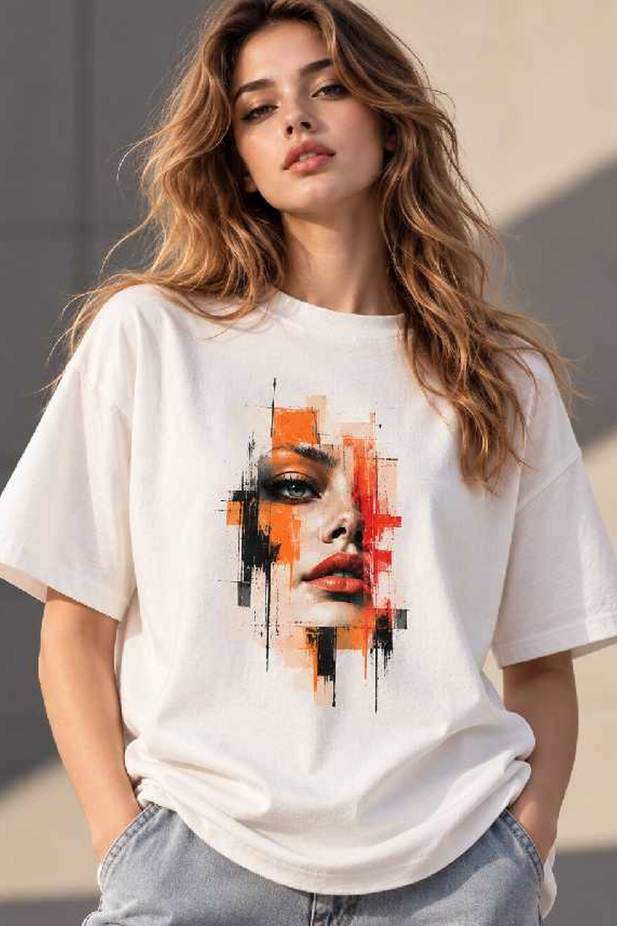 Unisex Oversized: Cinder Portrait