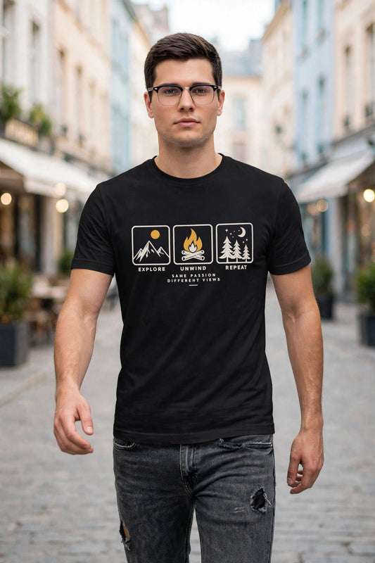 Men: Explore-Unwind-Repeat