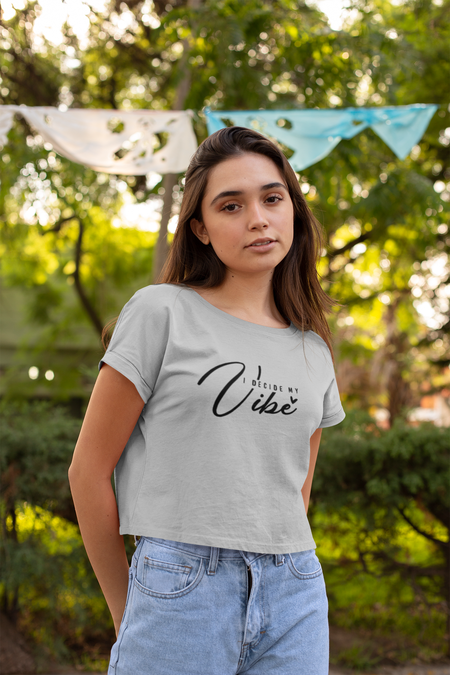 Crop Top : I Decide My Vibe
