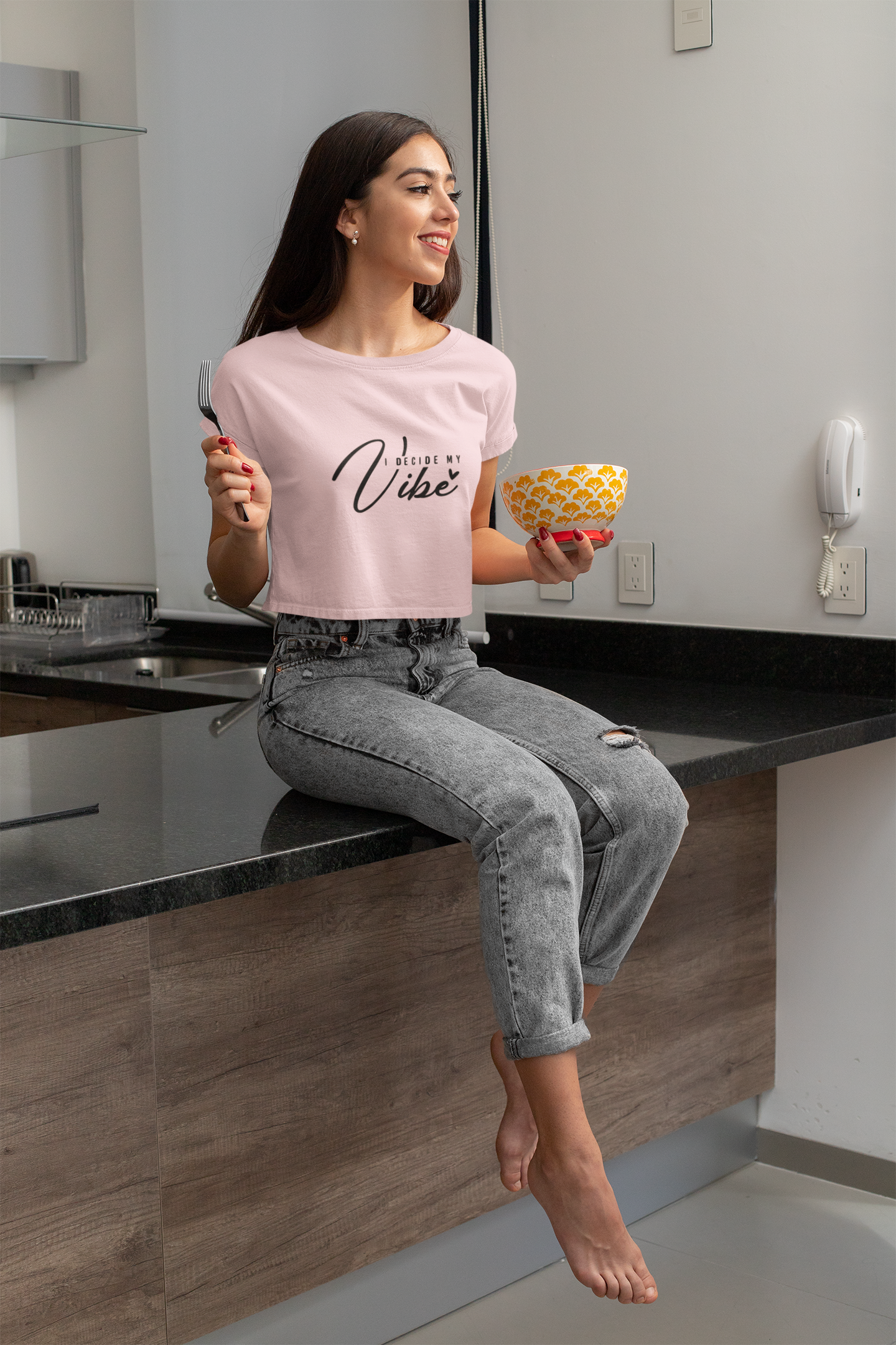 Crop Top : I Decide My Vibe