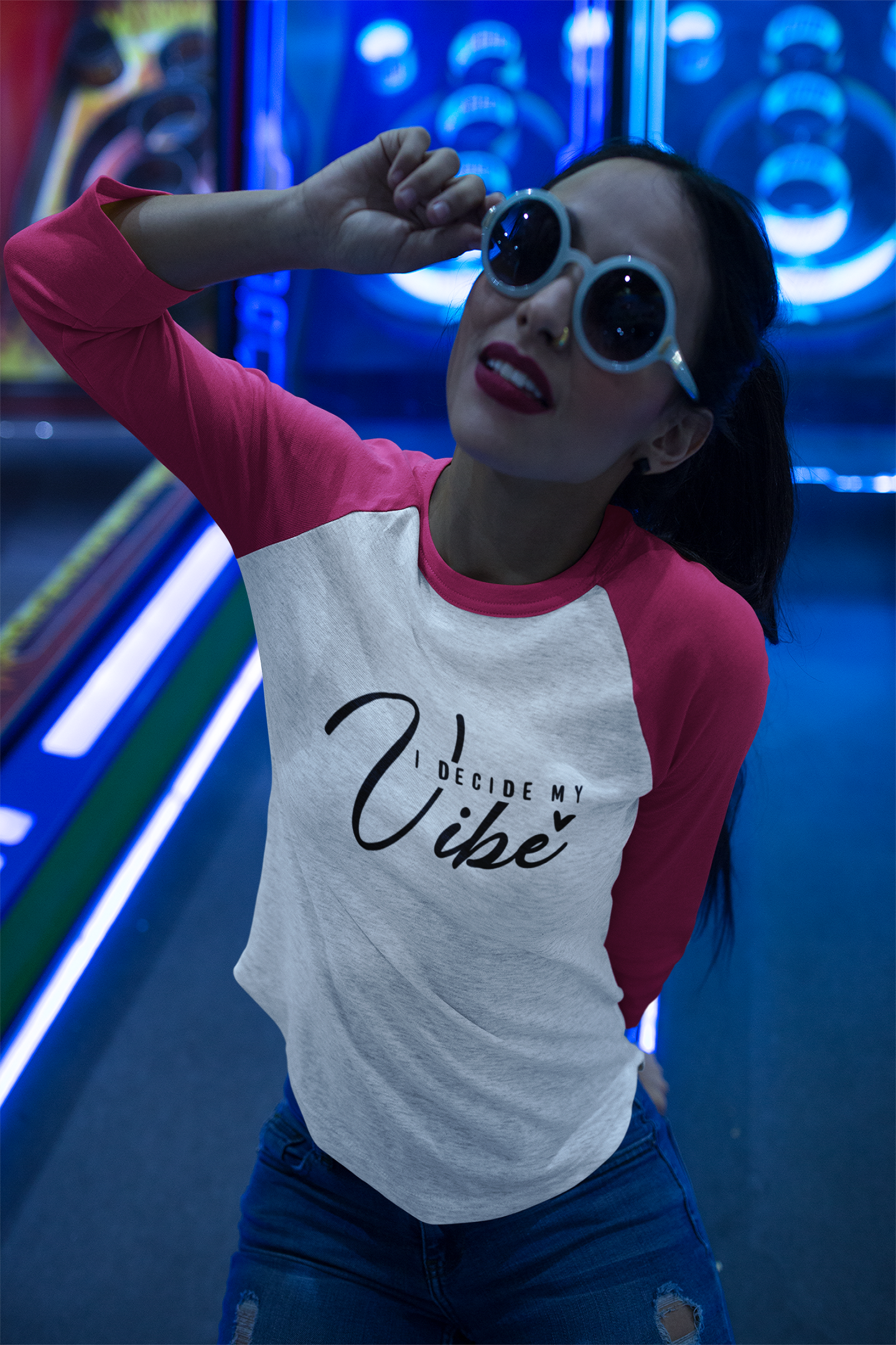 Raglan Tshirt : I Decide My Vibe