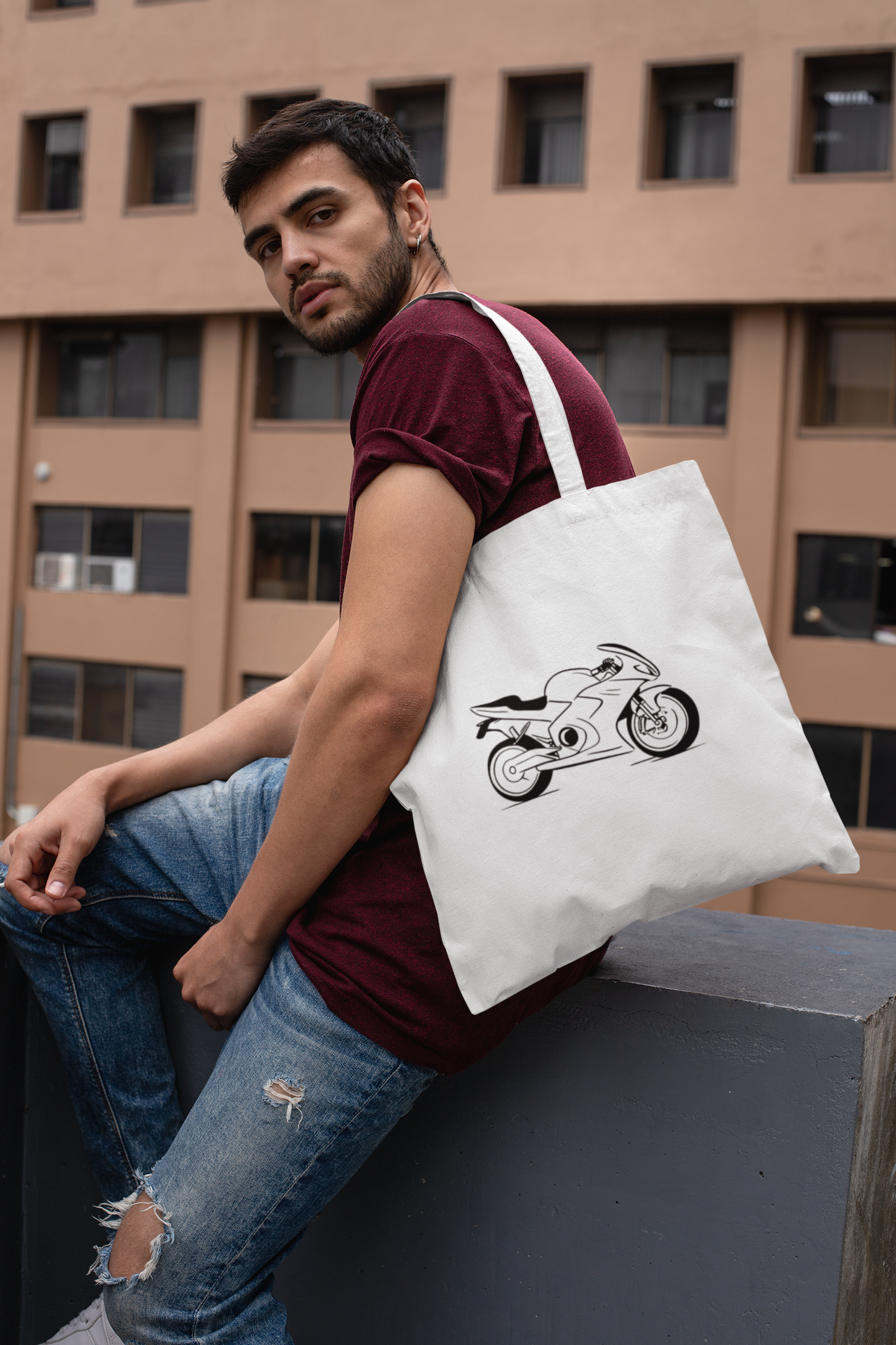 Tote Bag : Motorbike
