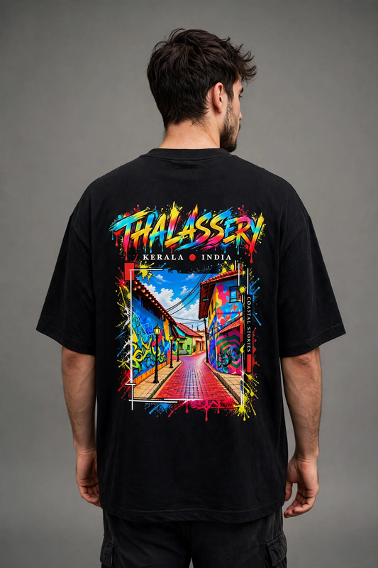 Unisex Oversized: Thalassery Graffiti Coast