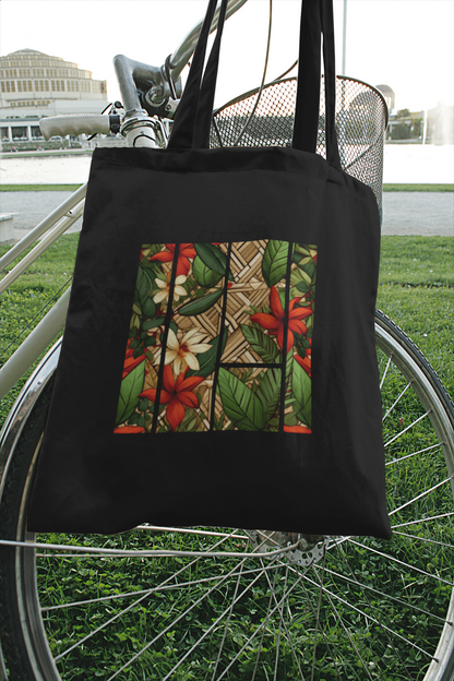 Tote Bag : Striped Flowers