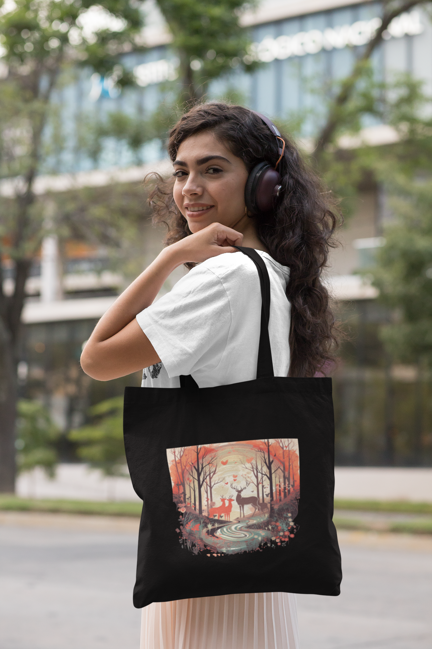Tote Bag : Forest Deer