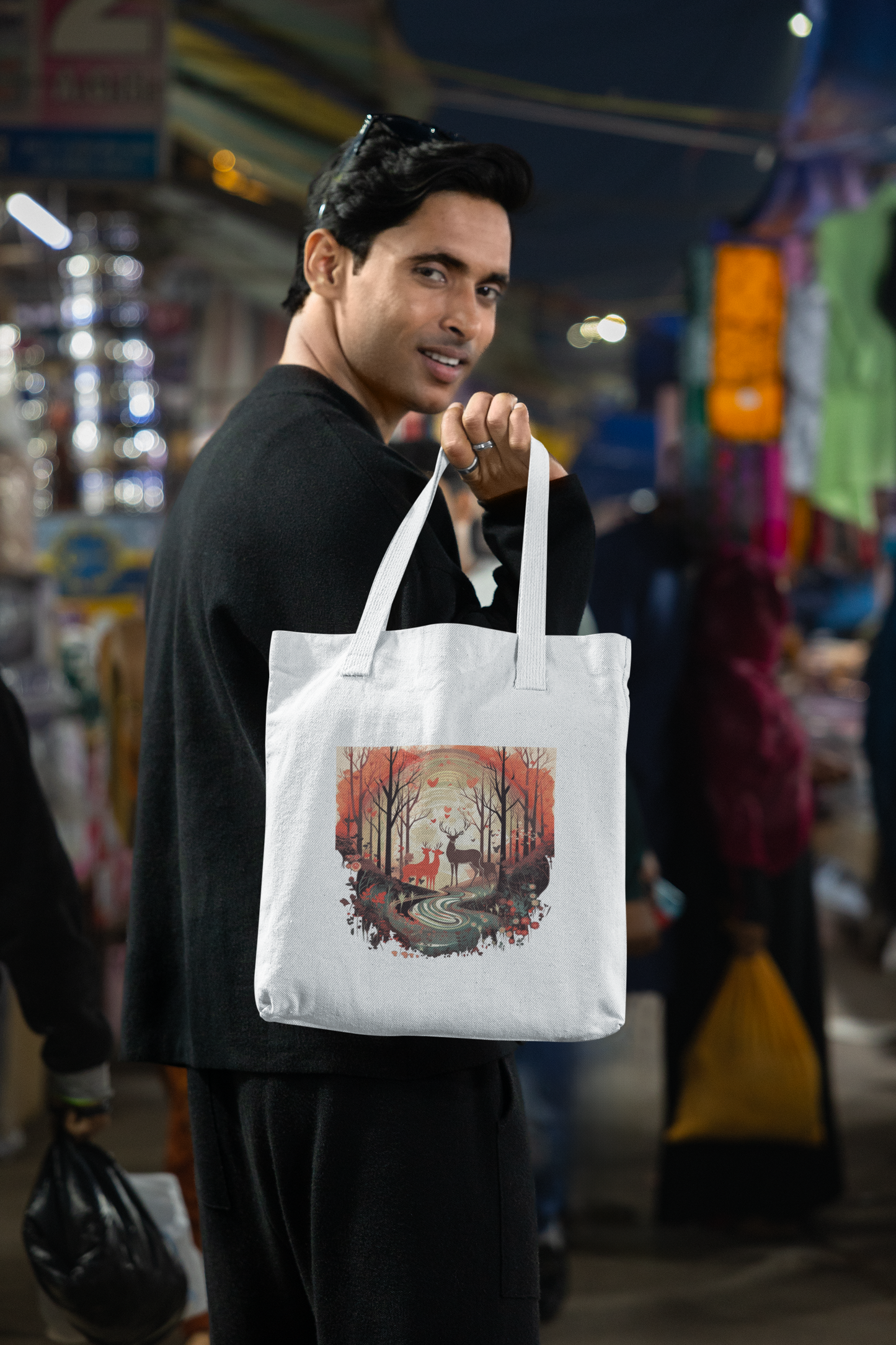 Tote Bag : Forest Deer