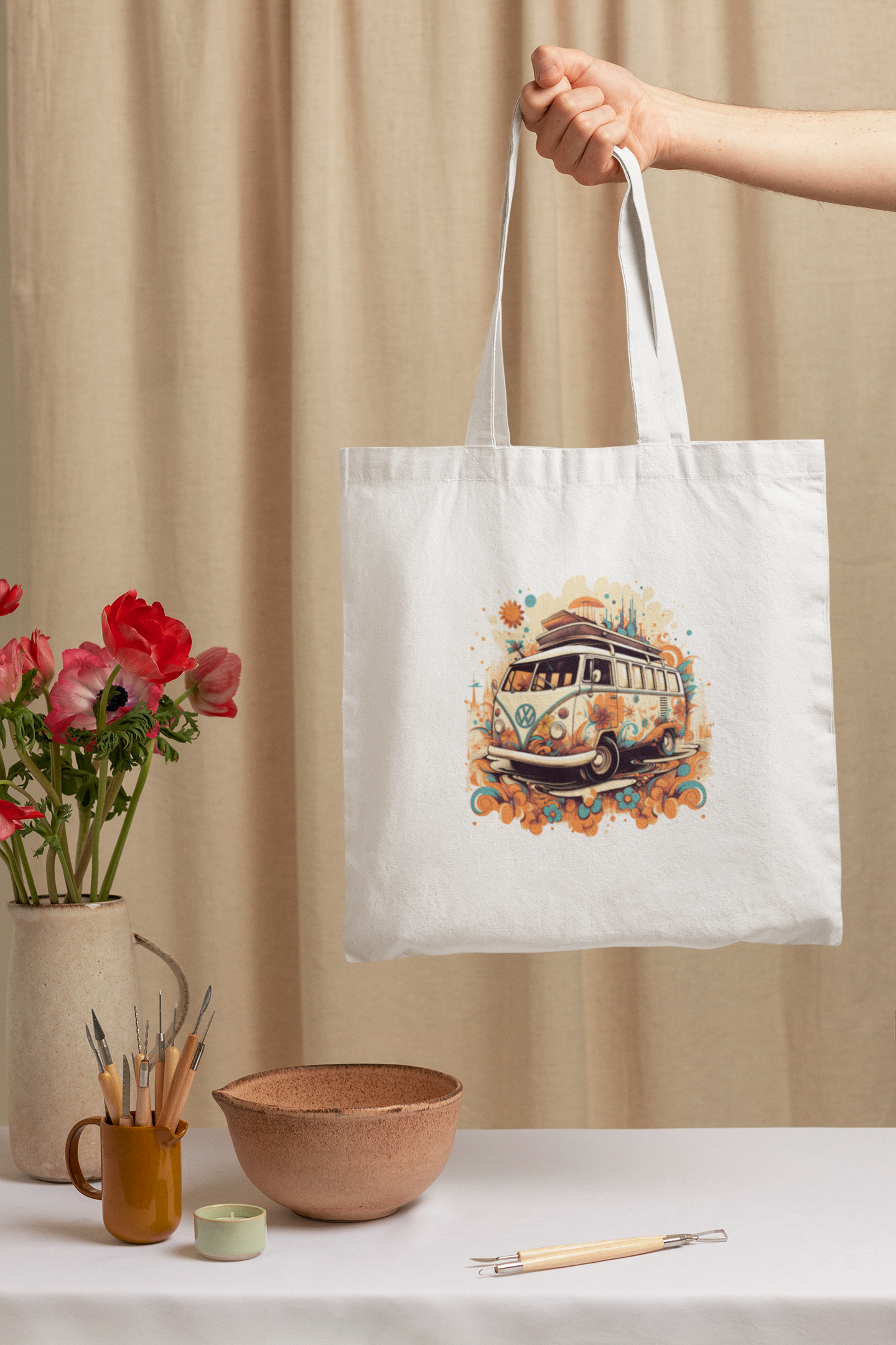 Tote Bag : Hippie Bus