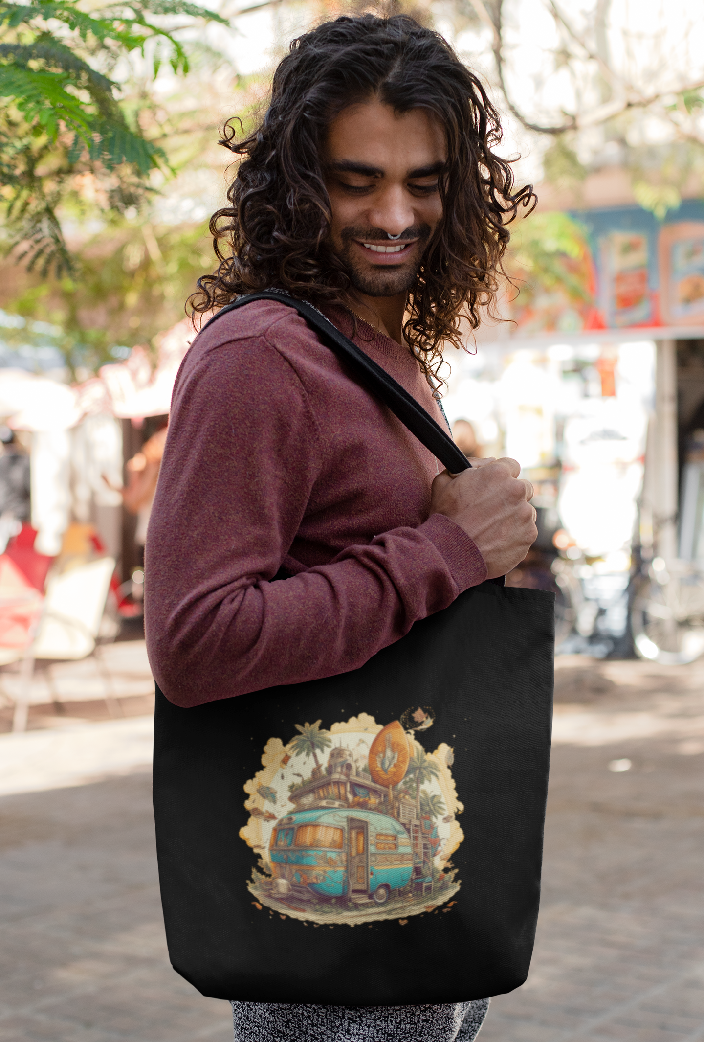 Tote Bag : Vintage Caravan