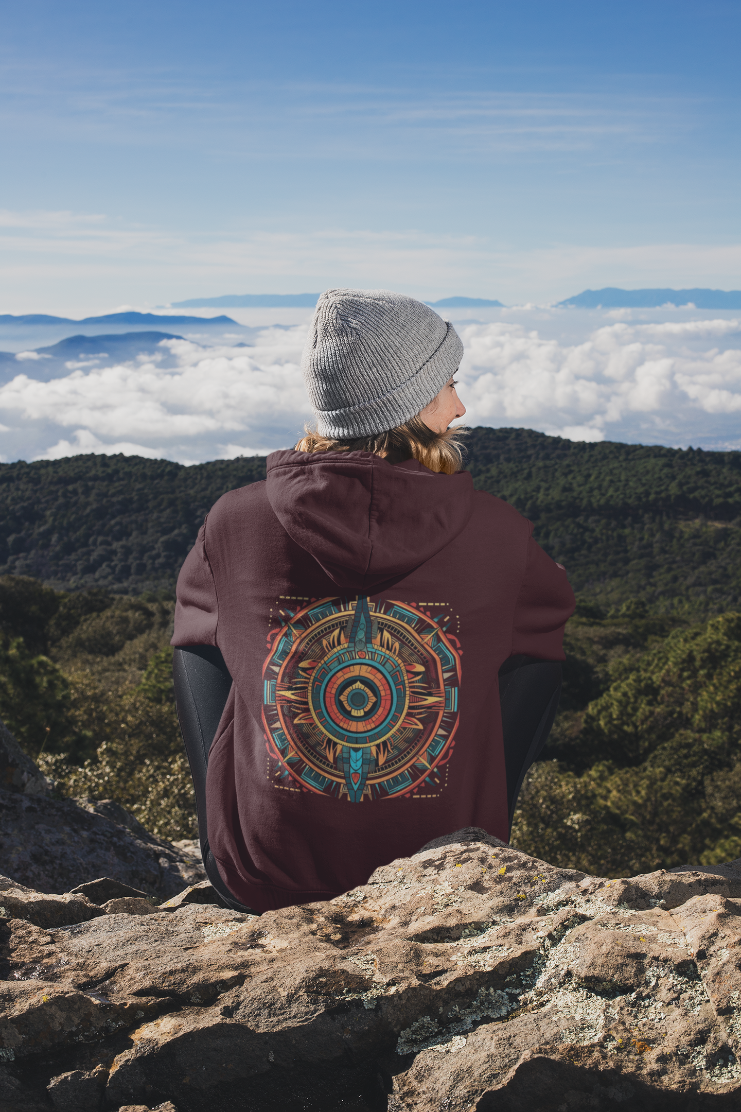 Unisex Hoodie : Tribal Pattern