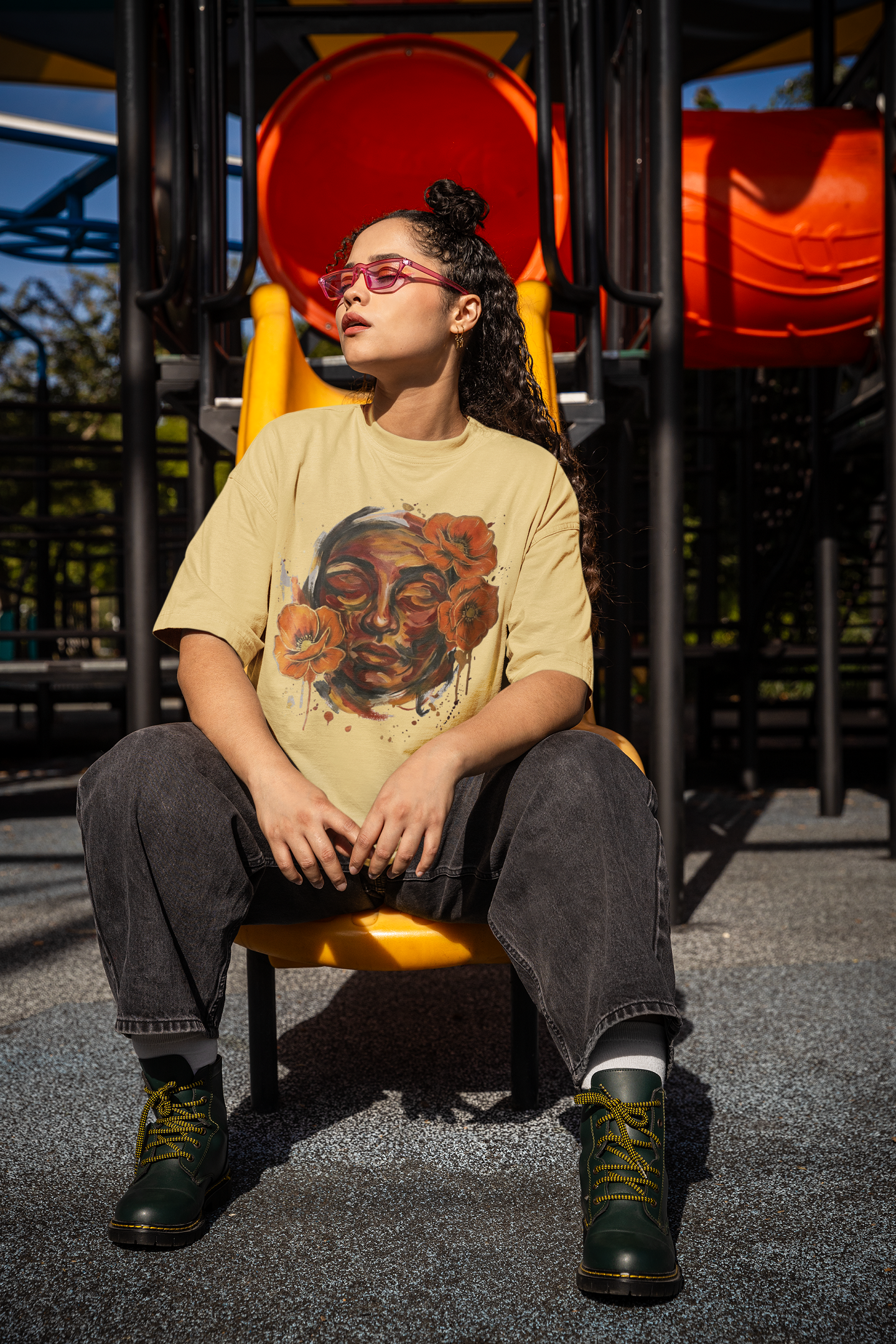 Unisex Oversized: Silent Bloom